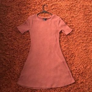 Mauve short sleeved dress